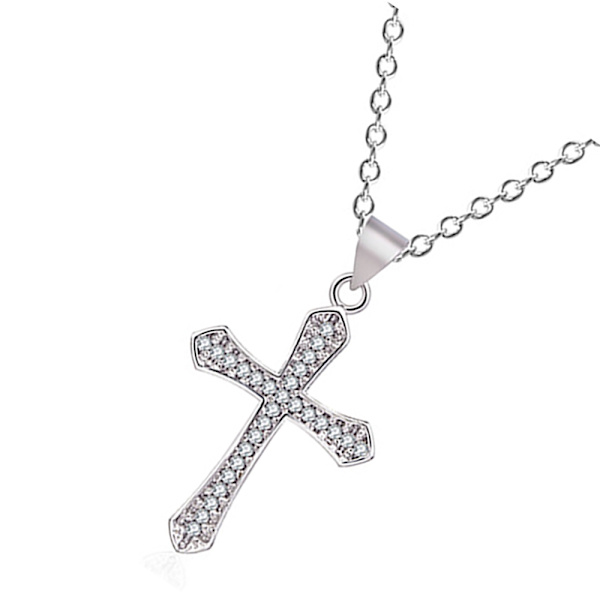 Stilsäkert Elegant Kors Halsband Guld