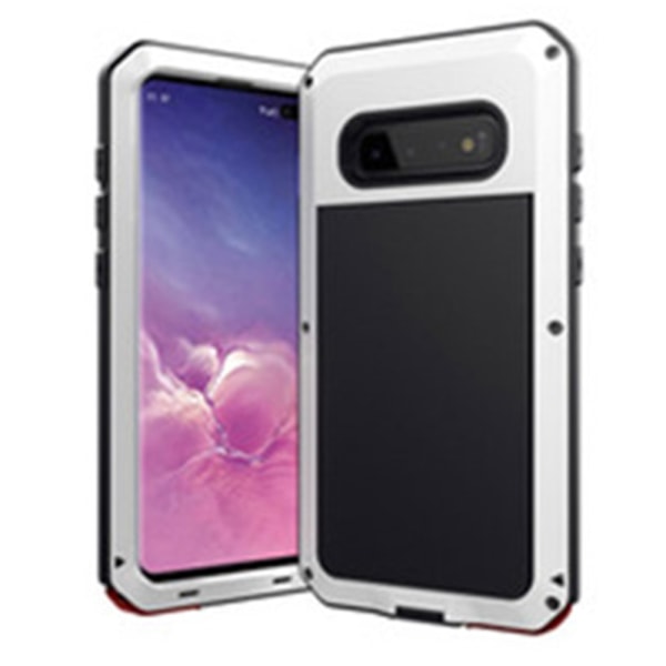 Samsung Galaxy S10 - Stilsäkert Skal i Aluminium Vit Vit