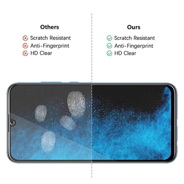 Skærmbeskytter 2.5D 2-PACK Ram 9H HD-Clear Screen-Fit Honor 20 Lite Svart