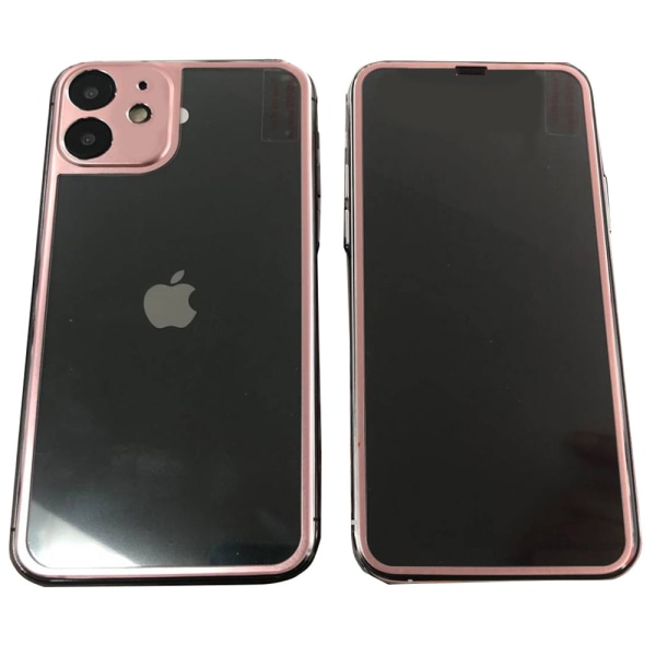 Alumiininen näytönsuoja edessä ja takana 9H HD-Clear iPhone 11 Silver