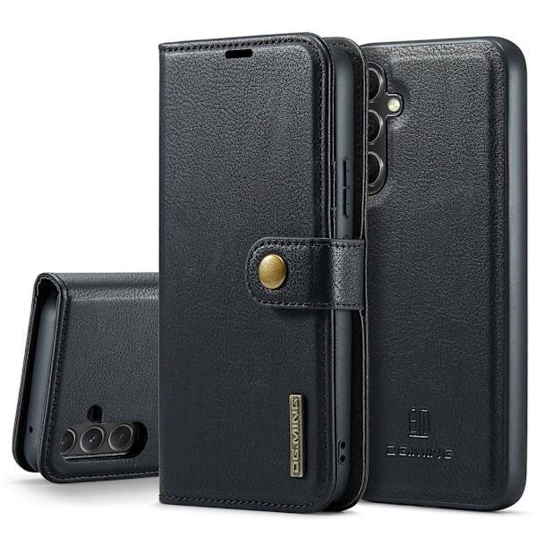 Samsung Galaxy A54 5G - Retro Plånboksfodral med Magnetisk Design Grå
