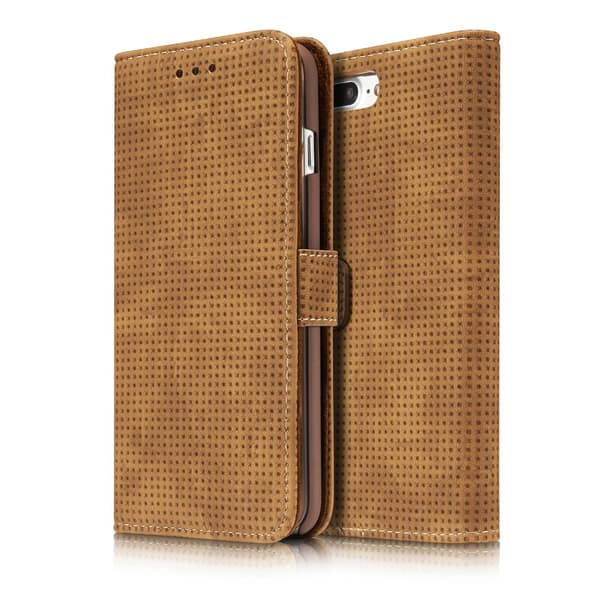 Stilrent -Vintage Mesh- Plånboksfodral för iPhone 8 Plus Blå