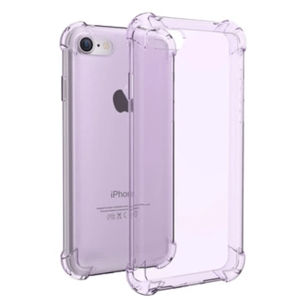 Praktiskt Silikonskal extra tjocka hörn för iPhone 7 Anti-Knock Lila