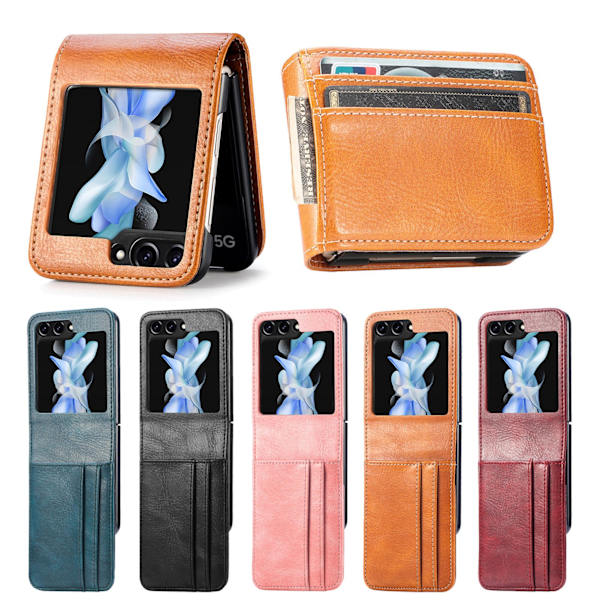 Galaxy Z Flip 5 5G - Plånboksfodral med kortfack Red