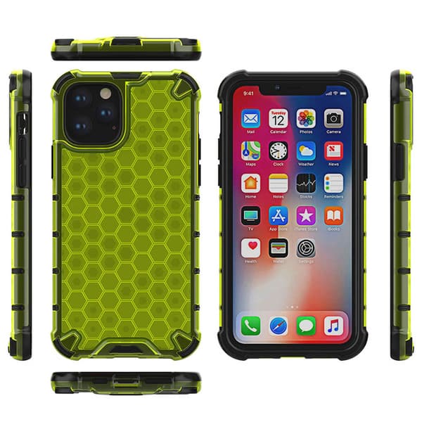 iPhone 11 Pro - Slittåligt Skal i Bikupa Design Blå Blå
