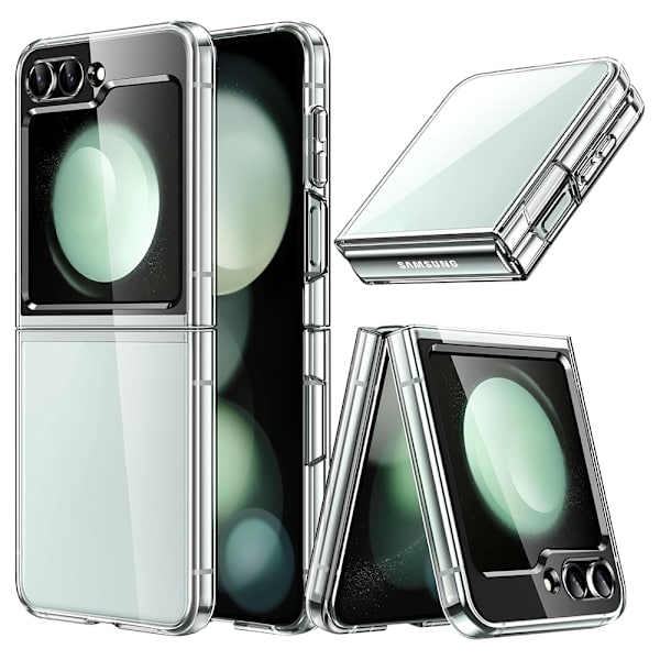 Galaxy Z Flip 5 - Mjukt silikon TPU/PC-skal Transparent