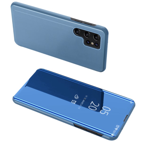 Samsung Galaxy S24 Ultra - Stilrent Praktiskt Fodral Himmelsblå