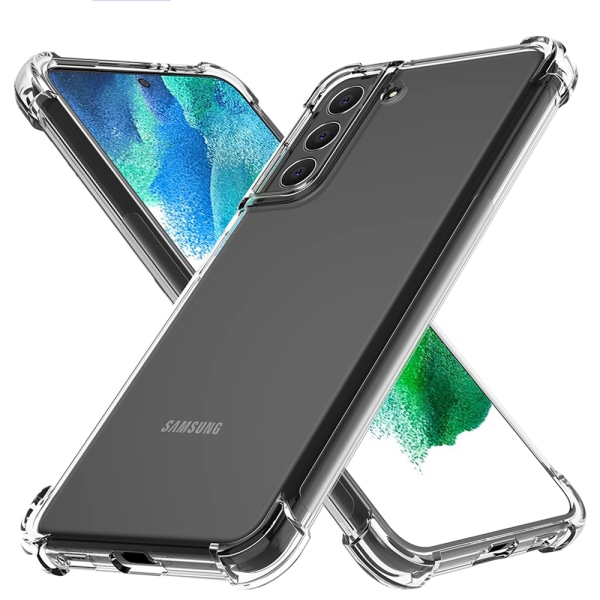 Samsung Galaxy S22 - Effektivt stødabsorberende silikonecover Genomskinlig