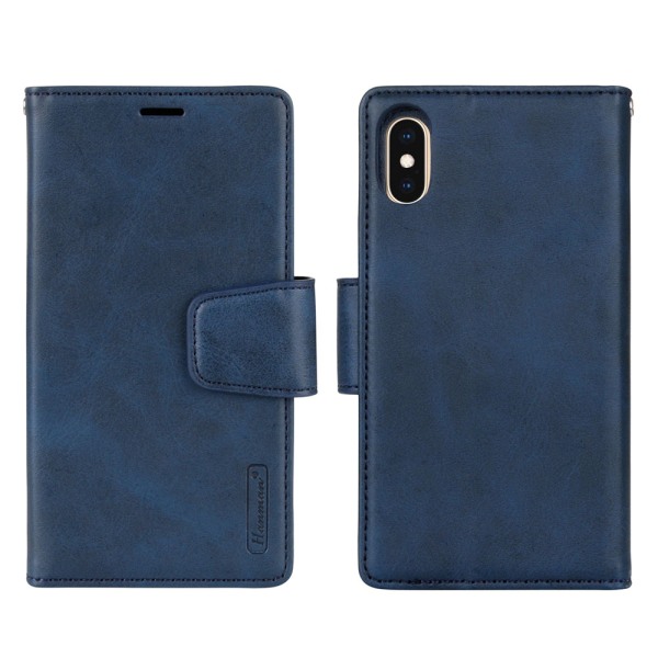 Tyylikäs Smooth Wallet Case - iPhone XS MAX Blå