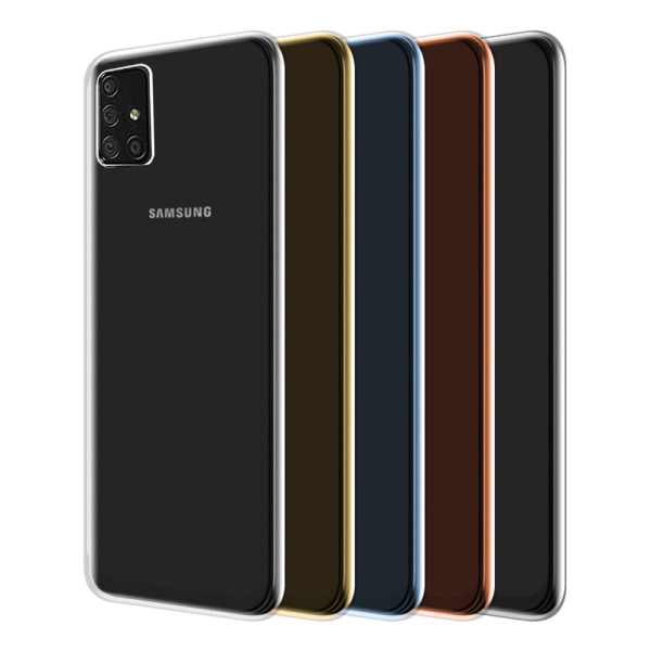 Beskyttende stilfuldt dobbeltcover - Samsung Galaxy A71 Guld