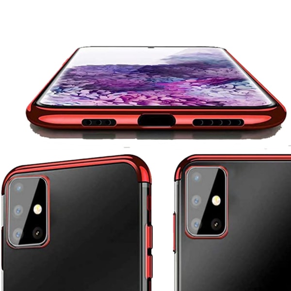 Samsung Galaxy A51 - Stilig beskyttende silikondeksel Röd