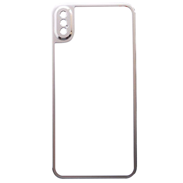 2-PACK HuTech Skydd för Baksidan (Aluminium) till iPhone XR Silver
