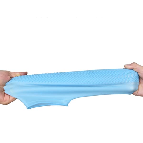 1-Par Skyddande Hållbara Skoöverdrag i Silikon Rosaröd Large