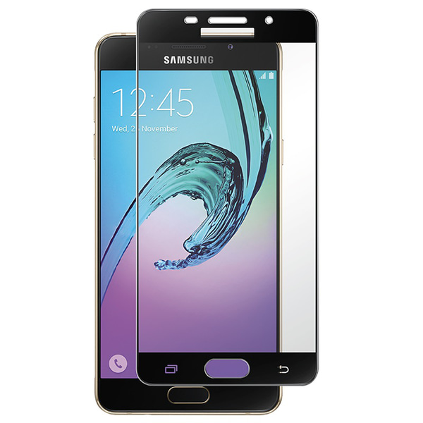 Samsung Galaxy A5 2016 (2-PACK) Skærmbeskytter Full-fit fra HeliGuard Svart