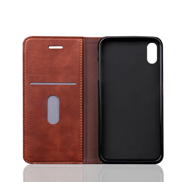 Smidigt och Stilsäkert Plånboksfodral för iPhone X/XS Svart