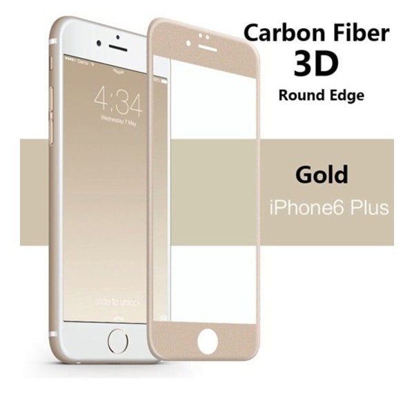 iPhone 6/6S 3-PACK näytönsuoja hiilikuidusta ProGuard Fullfit 3D Guld