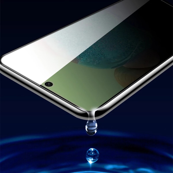 2-PAKK Samsung Galaxy S21 FE Anti-Spy skjermbeskytter HD 0,3 mm Svart
