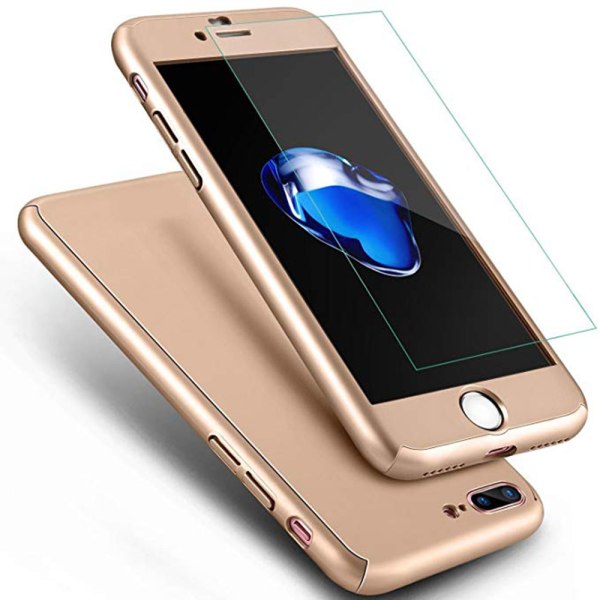 Smart Elegant Skyddsfodral till iPhone 7 PLUS (Fram och baksida) Guld