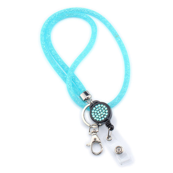 Elegant Praktiskt Korthållare, Nyckelband Halsband Blå
