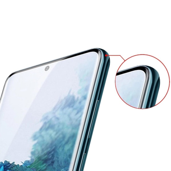 3-PACK Samsung Galaxy S21 Ultra CASE-venlig skærmbeskytter 0,3 mm Svart