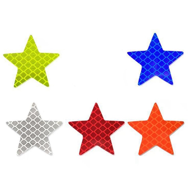 6-pack effektive refleksstjerner Orange