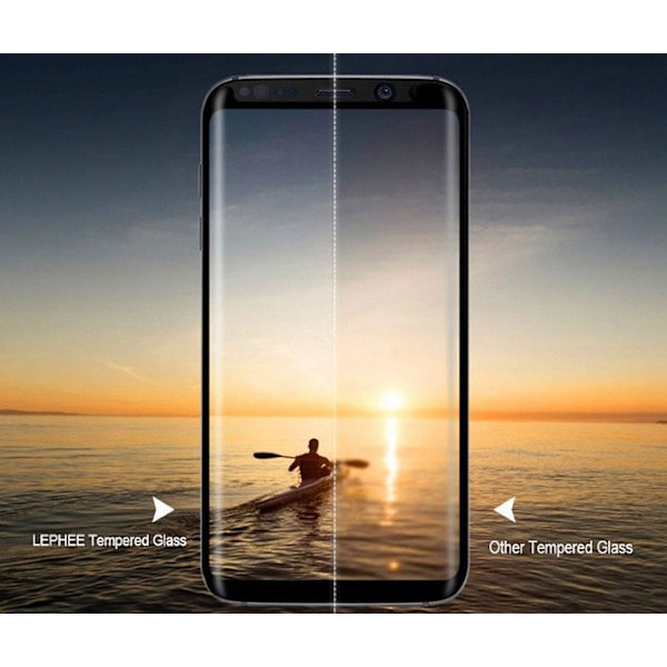 Samsung Galaxy S8+ Skärmskydd CASE-Friendly HeliGuard 3-PACK Blå