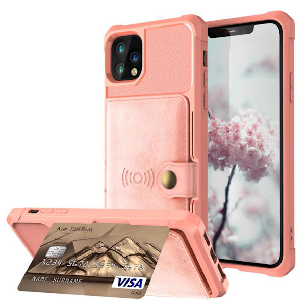 Skal med Kortfack - iPhone 11 Pro Max Svart