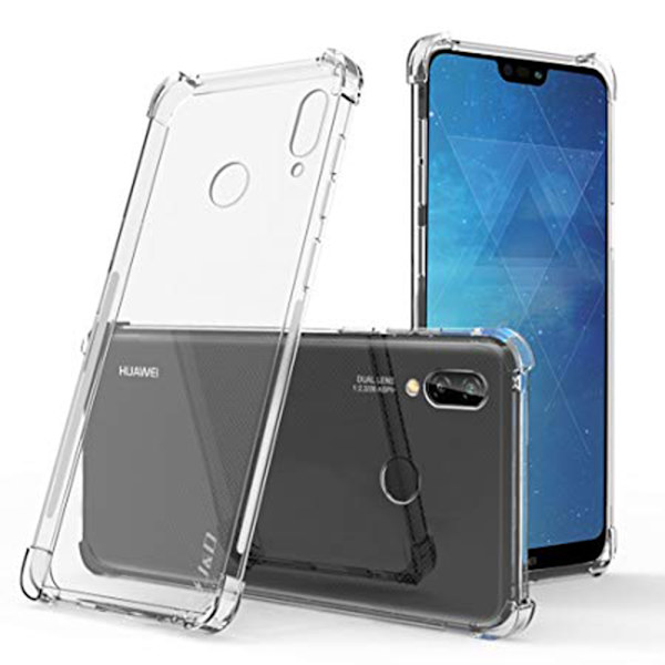 Huawei P20 Lite - Tunt Silikonskal med Airbagfunktion Transparent/Genomskinlig