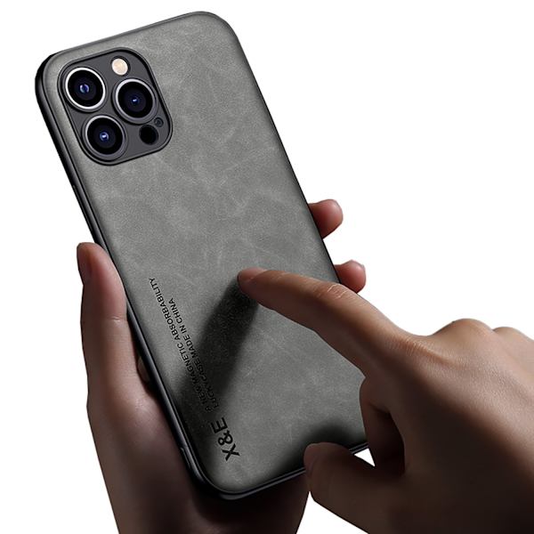 iPhone 16 Pro  Mockaskal med Magnetfäste och Klass Grå