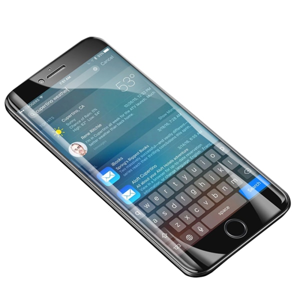 iPhone 8 2-PACK Skærmbeskytter 9H 0,2 mm Nano-Soft HD-Clear Transparent/Genomskinlig