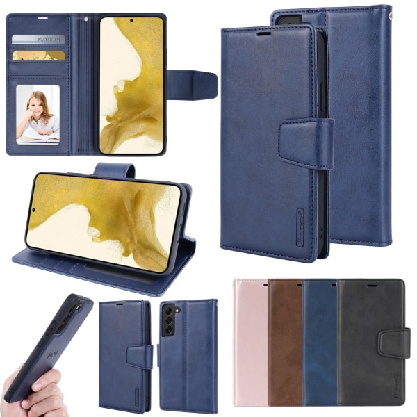 Samsung Galaxy S22 Plus - Elegant 2-1 HANMAN lommebokdeksel Blå