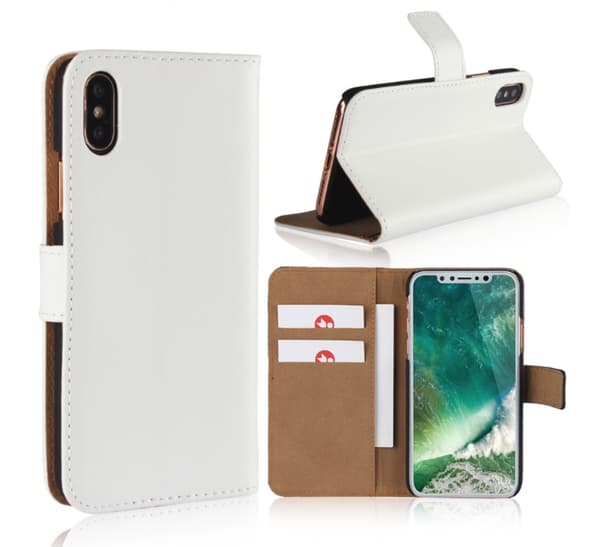 iPhone X - Stilrent Plånboksfodral i Läder Lila