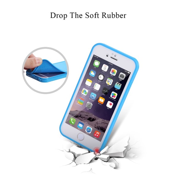Stilfuldt vandtæt etui (FLOVEME) - iPhone 6/6S PLUS Blå