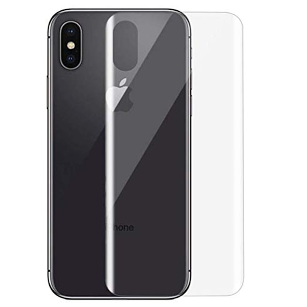 Fram- & Baksida iPhone X/XS 2-PACK Sk�rmskydd 9H Nano-Soft Transparent/Genomskinlig