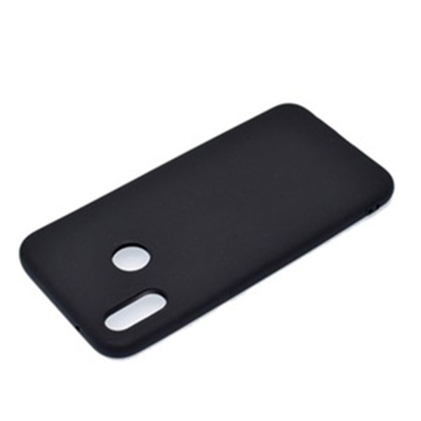 Mattbehandlet Silikonskal til Huawei P20 Lite Svart