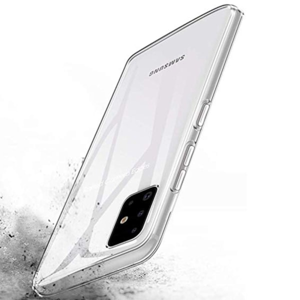 Samsung Galaxy A51 - Beskyttende tyndt silikonecover Transparent/Genomskinlig
