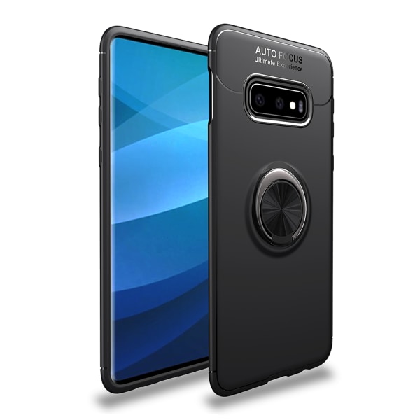 Praktisk cover fra Auto Focus Ring Holder - Samsung Galaxy S10 Svart/Svart