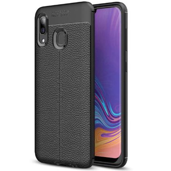 Stilsäkert Smart Silikonskal - Samsung Galaxy A40 Mörkblå