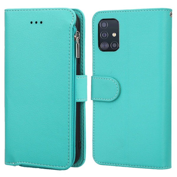 Professionellt Stilrent Plånboksfodral - Samsung Galaxy A51 Grön