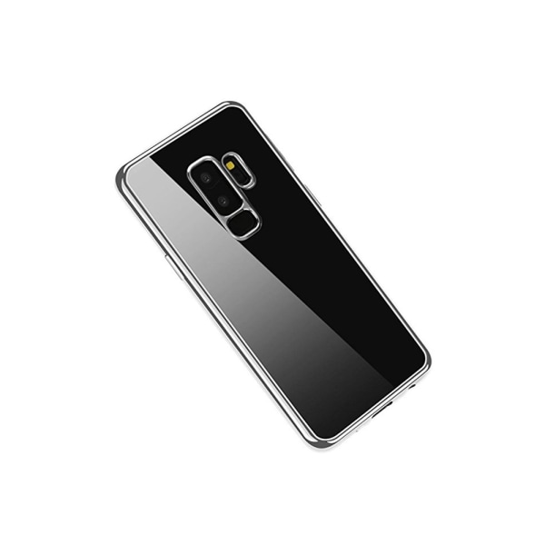 Tyylikäs suojus pehmeää silikonia Samsung Galaxy S9+:lle Silver