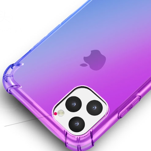 iPhone 11 Pro Max - harkittu silikonisuojakuori Rosa/Lila