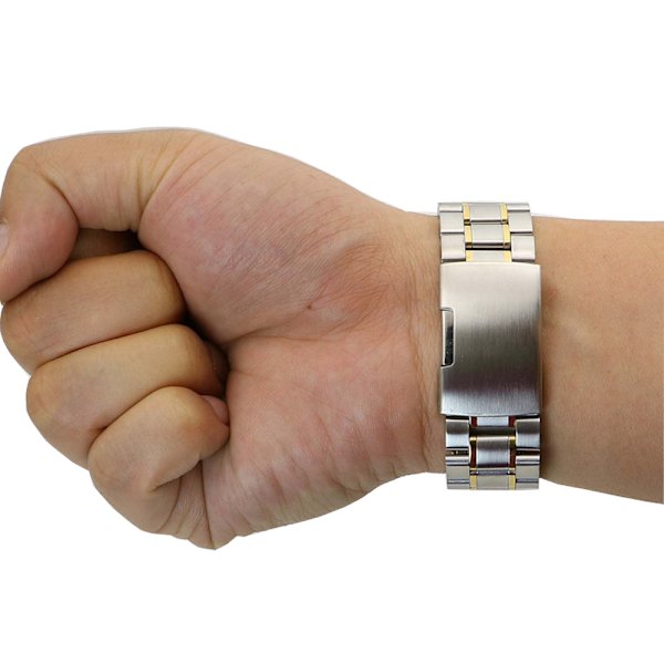 Stilsäker Länk till Galaxy Watch (Rostfritt Stål) Svart 22mm