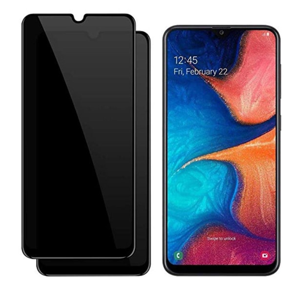 Samsung Galaxy A02s Anti-Spy HD 0.3mm näytönsuoja Svart