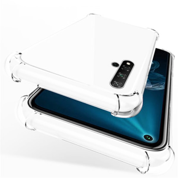 Kraftig skall tykt hjørne - Huawei Nova 5T Transparent/Genomskinlig Transparent/Genomskinlig