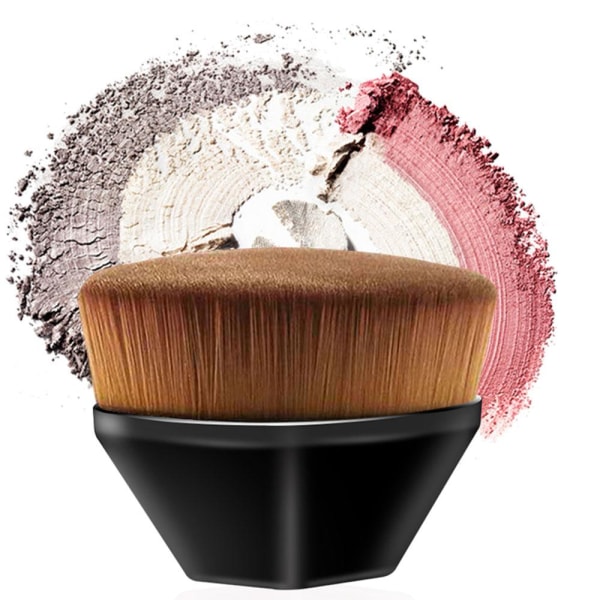 Elegant Smooth Foundation Blush Brush Svart