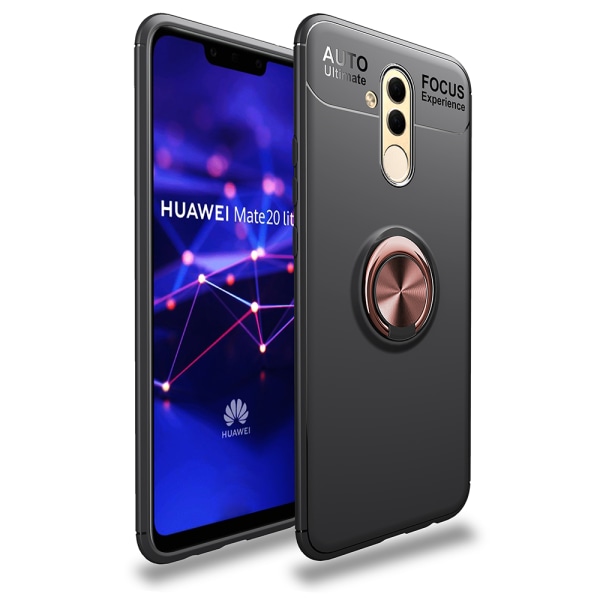 Huawei Mate 20 Lite- AUTO FOCUS - Cover med ringholder Svart/Blå