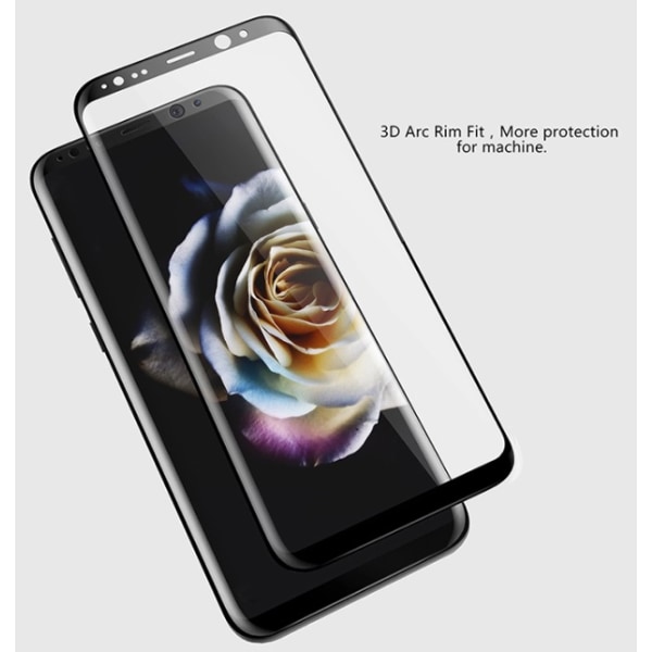 Samsung Galaxy S8+ - ProGuard EXXO-Skärmskydd med Ram (HD) Silver/Grå Silver/Grå