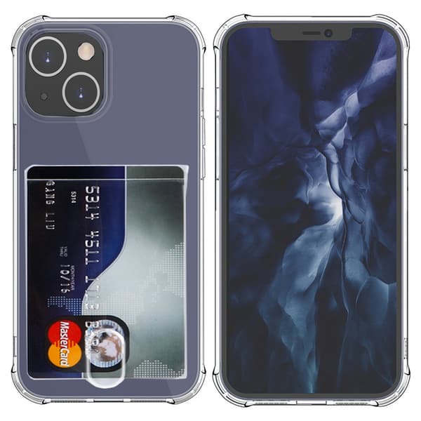 iPhone 15 Kepsfunktion & Kortfack Genomskinlig