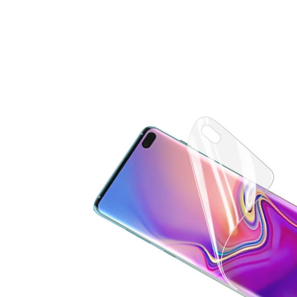 Samsung Galaxy S10 Plus skjermbeskytter foran og bak HuTech Transparent/Genomskinlig