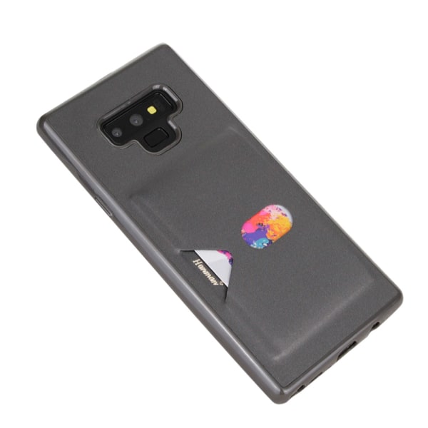 Samsung Galaxy Note 9 - Stilfuldt cover med kortrum Grå